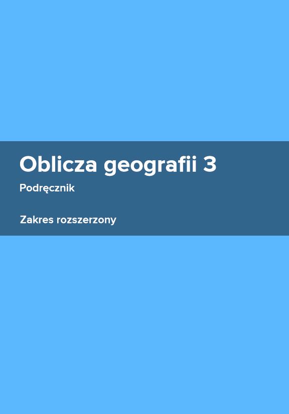 ГДЗ, решения к учебнику Oblicza geografii 3. Podręcznik. Zakres rozszerzony Украина