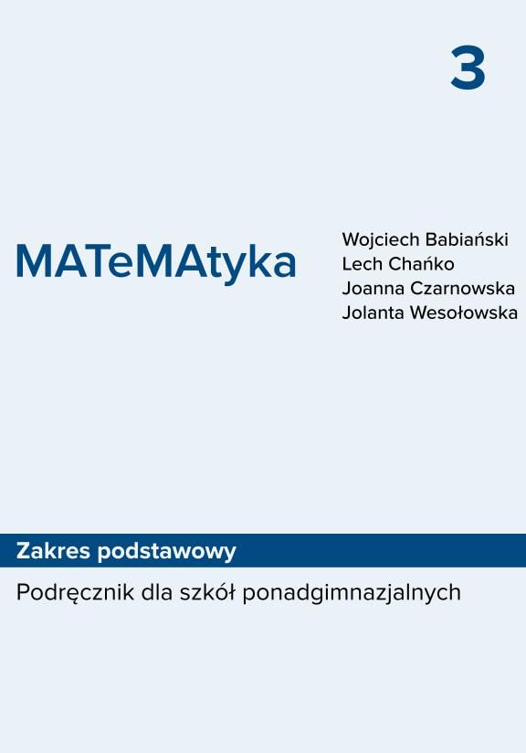 ГДЗ, решения к учебнику MATeMAtyka 3. Zakres podstawowy. Po gimnazjum Украина