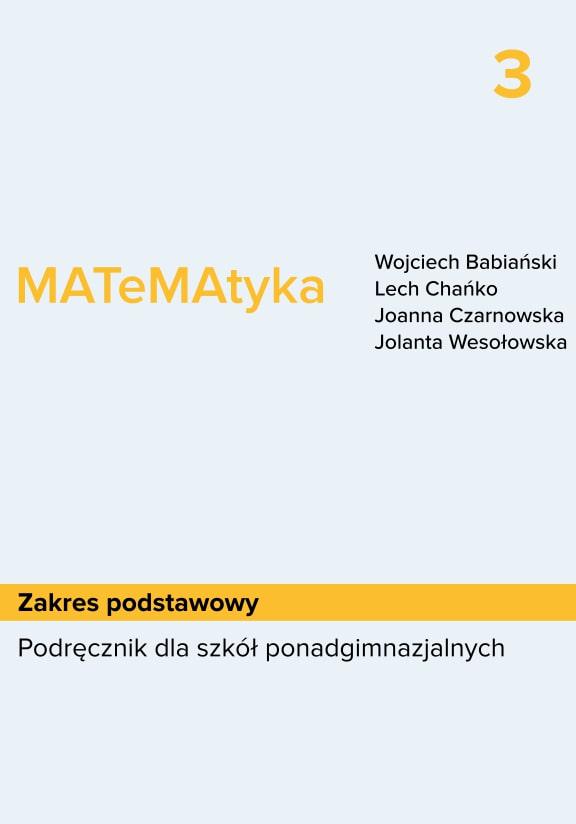 ГДЗ, решения к учебнику MATeMAtyka 3. Zakres rozszerzony. Po gimnazjum Украина