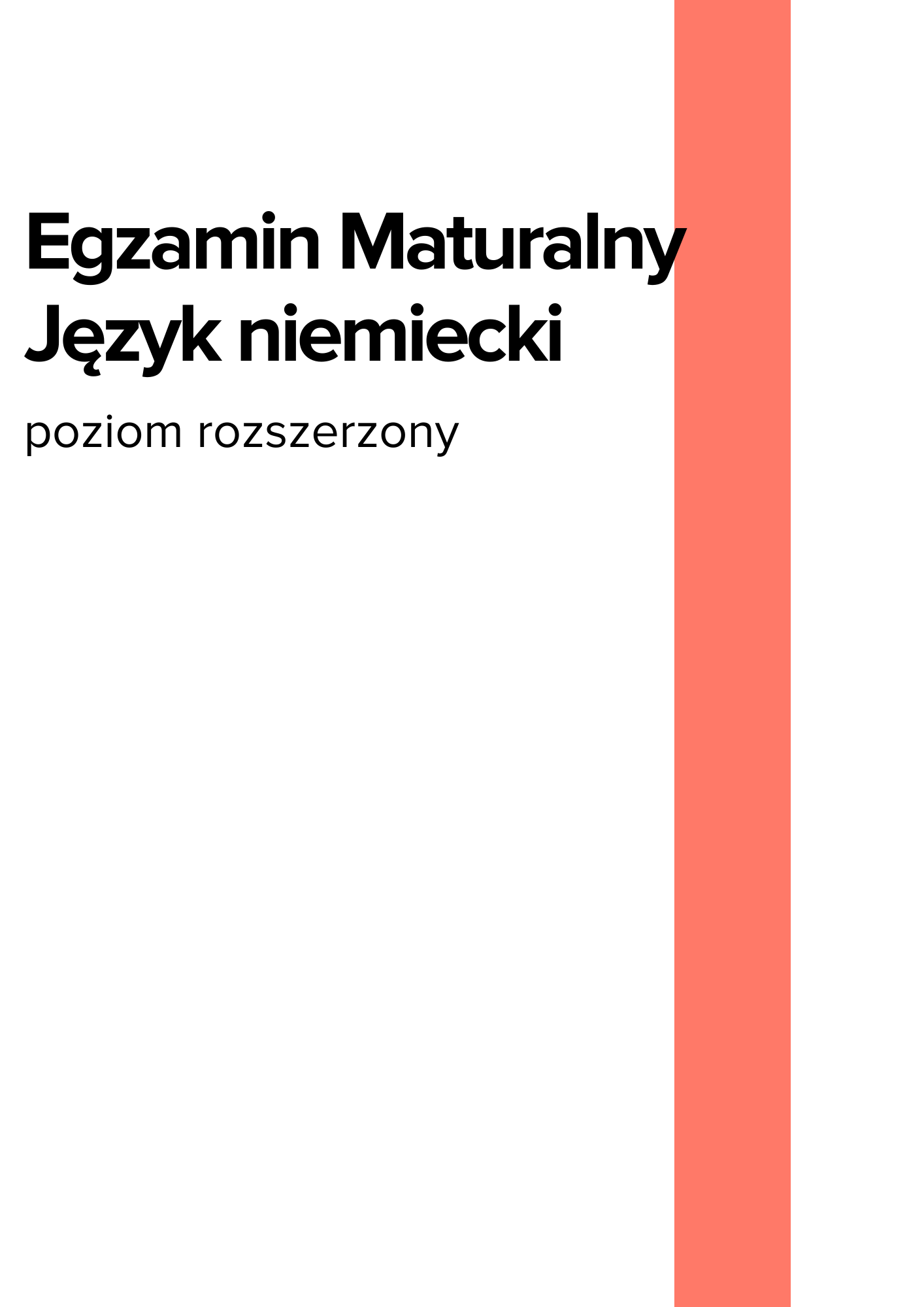 ГДЗ, решения к учебнику Egzamin maturalny Język Niemiecki. Poziom rozszerzony 2021. Arkusz próbny CKE Украина