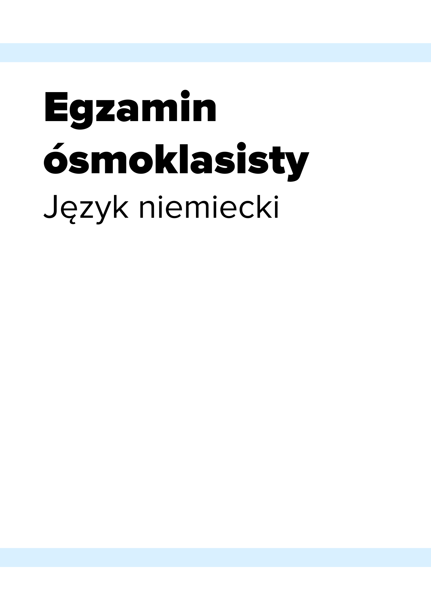 ГДЗ, решения к учебнику Egzamin Ósmoklasisty Język Niemiecki 2020. Arkusz próbny CKE Украина