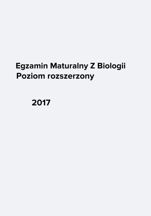 ГДЗ, решения к учебнику Egzamin maturalny Biologia 2017. Poziom rozszerzony Украина