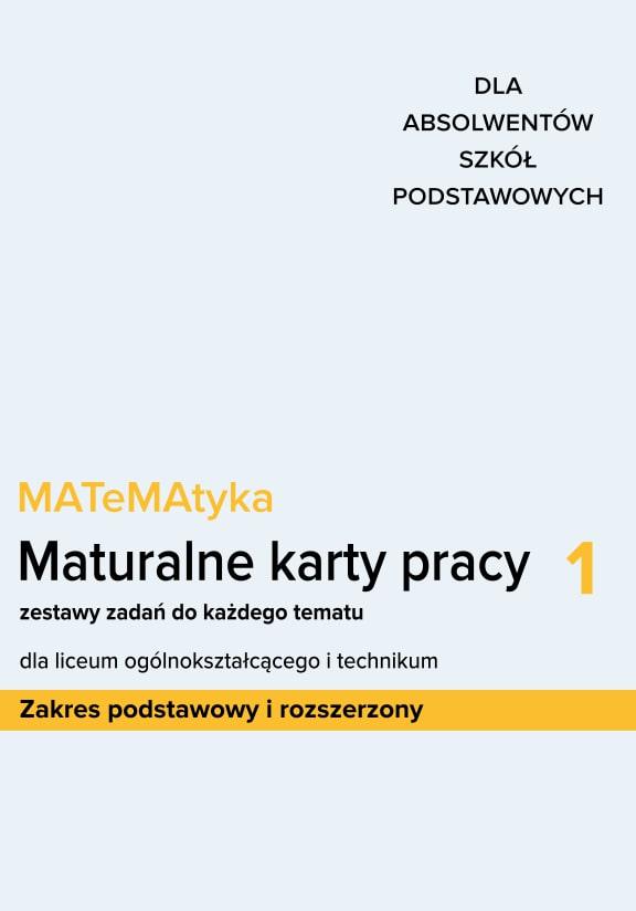ГДЗ, решения к учебнику MATeMAtyka 1. Maturalne karty pracy zakres podstawowy i rozszerzony. Reforma 2019 Украина